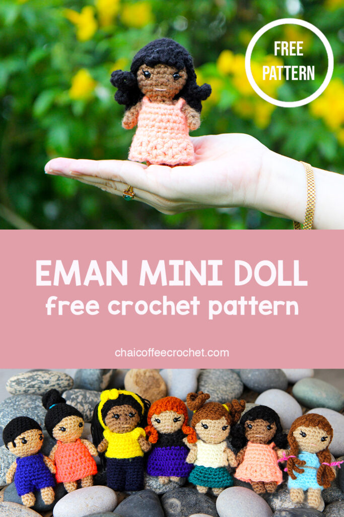 mini crochet doll eman pinterest photo