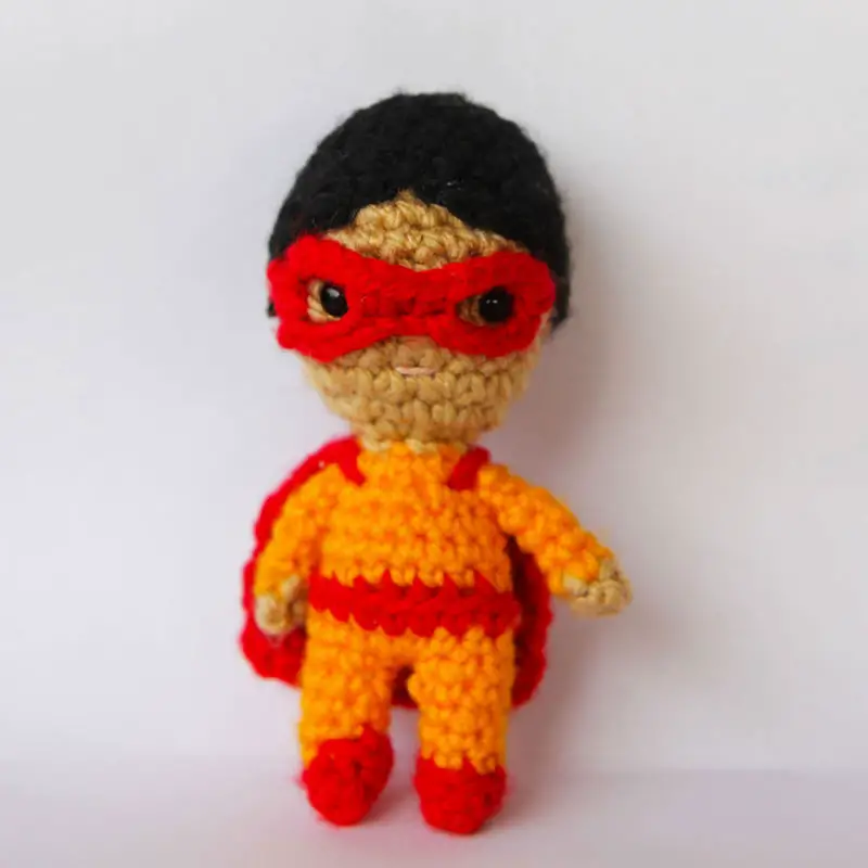 crochet superhero doll