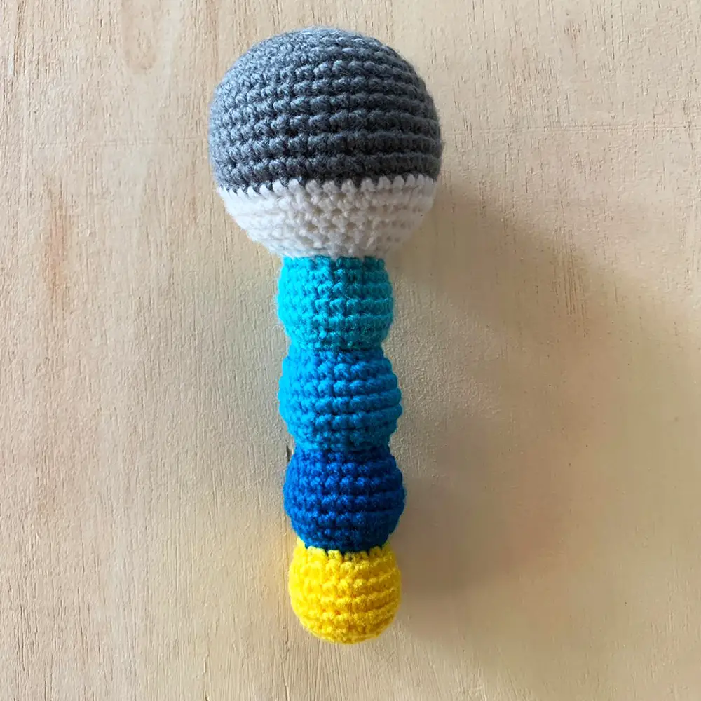 crochet rattle body