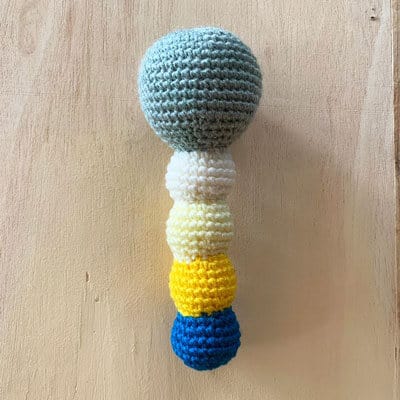 crochet rattle base