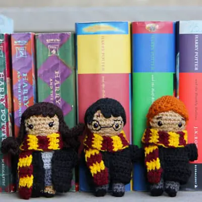 Harry Potter crochet dolls - Harry, Ron, and Hermione amigurumi