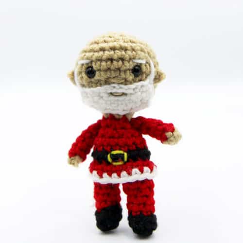 crochet santa doll without a hat