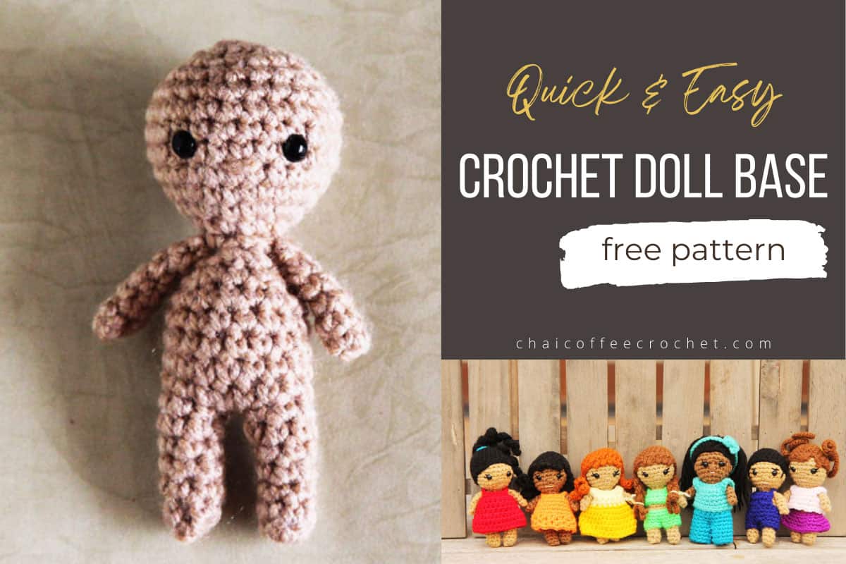 Doll body, crochet doll, amigurumi doll, doll body base Crochet pattern by  Oxana Tim