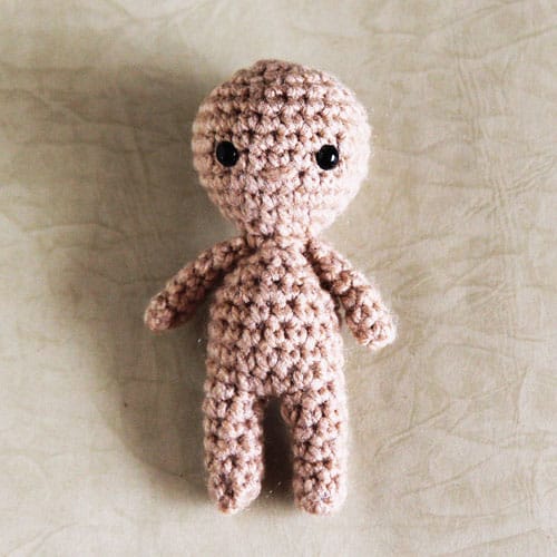 small crochet doll body base