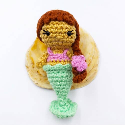 small crochet mermaid