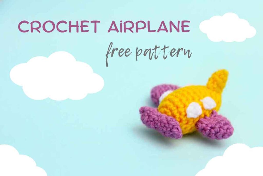 small crochet airplane