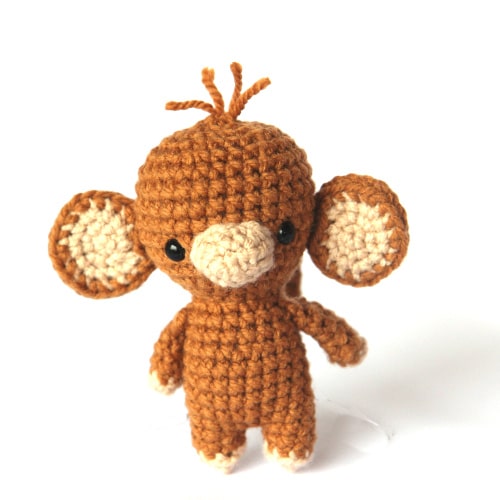 small amigurumi monkey stuffed toy