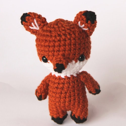 small crochet fox