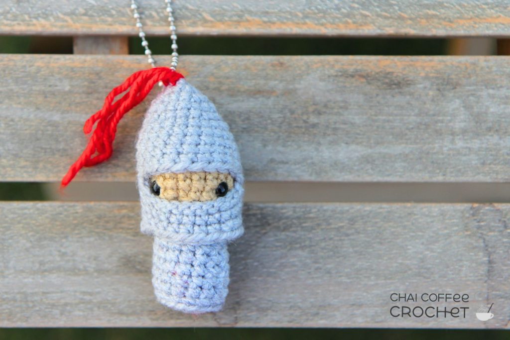 Knight Crochet Keychain